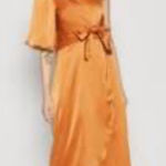 YASATHENA‎ SLIT DRESS in adobe orange from the brand Y.A.S. Satin Bow Wedding S Photo 0