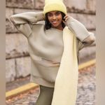 Anthropologie By Mesh Paneled Sweatshirt Sage Green XL comfy Athleisure cozy Photo 11