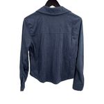 Hippie Rose  Slate Grey Sueded Button Front Shirt Small New Photo 3