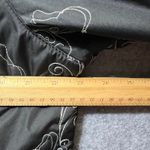 Natural Reflections XL Black Quilted Jacket Embroidered Fleece Lined Photo 5