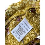 Skylar + Madison Yellow Floral Halter Crop Top Women's Size Large | 43-36 Photo 3