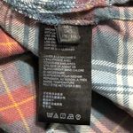 Urban Outfitters Brendan Pink Blue Drapey Flannel Button Down Shirt NWOT Small Photo 6