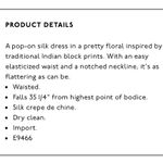 Madewell Burgundy White Silk Lassi Floral Indian Block Print Long Sleeve Dress 4 Photo 9