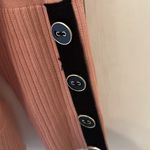 Melissa Paige  Pink Sweater with Black‎ Button Sleeve Detail size L NWT Photo 2