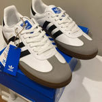 Adidas *VEGAN* Women's size 5/Men's size 4 (UK 3.5) VEGAN  Samba white black Photo 2