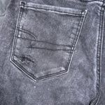 American Eagle AE ultrasoft ripped black skinny jean sz 10 Short Photo 8