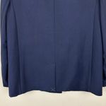 J.Crew Relaxed Double Breasted Blazer Jacket City Twill Viscose Navy US 2 NWT Photo 9