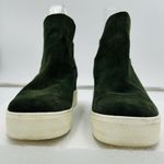 Steve Madden  Bootie Sneakers Women's Wrangle Dark Green Suede Leather Size 7M Photo 2