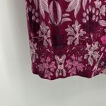 Talbots Womens 100% Merino Wool Long Puff Sleeve Floral Print Sweater Large Photo 3