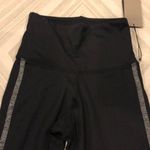 Strut this  Black Leggings w. White & Grey Side Stripes Photo 3