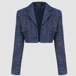 Cider Blue Tweed Set - Dress And Blazer Photo 3