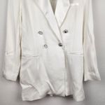 Retrofete Ilaria Blazer Dress White Size Large Bridal Wedding NWT Double Breast Photo 4