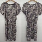 barney's new york COOP Silk Knee Length Mini Dress Printed Gray Size Small Photo 1