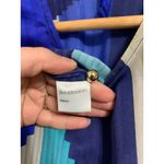 Zimmerman blue‎ colorblock pleated 100% silk knotted dress size 2 Blue Photo 3