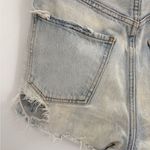 AGOLDE denim shorts women button fly cut off distressed summer cotton size 26 Photo 11