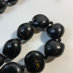 Kukui nut lei necklace Hawaiian Black~32” Luau Celebration Graduation Wedding Black Photo 1