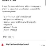 Cecelia New York Lily Platform Wedge Sandal Pink Size 8 Photo 3