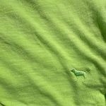 PINK - Victoria's Secret Victoria’s Secret PINK Crop Top Neon Green XS Extra Small Dog Logo Tee T-Shirt Photo 9