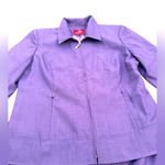 Oscar de la Renta Purple Skirt Suit NWOT – Jacket 8 Skirt 6 Pleated Classic COA Photo 5