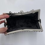 Vintage Inspired Black Floral Embellished Large Beading Evening Clutch Photo 3