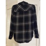 Rails  Button Down Shirt Hunter Moss Black Ivory Plaid Photo 2