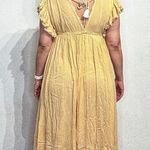 Free People Bali Will Wait For You Embroidered Midi Dress Sz L Photo 9