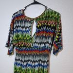Cristinalove Colorful Maxi Dress Green Blue Red Boho Bohemian Smocked Empire Waist XL Photo 4