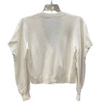 Ulla Johnson Merino Wool V Neck Cardigan Puff Sleeve Cream Sweater Size Small Photo 3