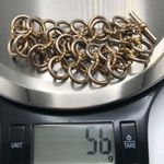 Vintage Multi Link Circle Chain Bracelet Gold Antique Gold Costume Photo 6