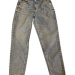 American Eagle Women's Curvy Mom Jeans Size 4 Blue High Rise 5-Pocket Photo 0