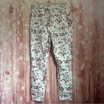 Just Fab White Stretch Floral Print Skinny Jeans Photo 6
