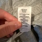 Talbots  Gray Cable Knit Duster Cardigan Women’s Size Medium Sleeveless Long Vest Photo 5