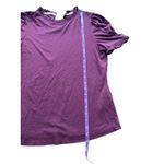 Boden Burgundy Purple Ruffle Mock Neck Puff Sleeve Top US 8 UK 12 Blouse Photo 1