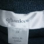 CJ Banks 3X Midnite Blue Knit Pants Plus Photo 4