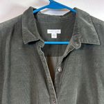 J.Jill Shirt Button Down Corduroy Long Sleeve Olive Size L/P Large EUC #1347-LA Photo 2
