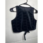 SKIMS  Logo Velour Tie Tank in Onyx Black Womens Size Small Photo 2