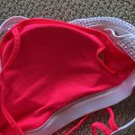 Fabletics NEW Mesh Cross Back Neon Pink White Sports Bra Faye Size Medium NWOT Photo 4