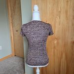 Max Mara y2k  Black and grey printed short sleeve top Photo 1