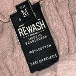 REWASH  Pink Gauze Cotton Wide Stretch Elastic Waist Mini Skirt Size Medium Photo 2