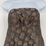 Moulinette Soeurs Strapless Babydoll Dress Sz 6 Jacquard Metallic Y2K Holiday Photo 1