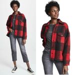 ANINE BING  Bobbi Flannel Jacket Red Coat  Size XS Photo 2