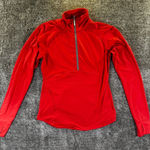 Athleta Malibu Hike Half Zip Pullover Sz XS Red Photo 0