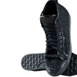 Adidas Honey Triple Black Shimmer Mid High Tops Sneakers Size 8.5 Photo 1