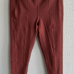 Free People FP Movement Ruffle Me Up Ribbed 7/8 Leggings Brown Nutmeg Women’s M Size M Photo 0