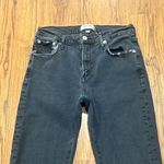 AGOLDE  Jeans Womens 25 Toni Straight Leg Faded Black Denim Distressed Raw Hem Photo 4