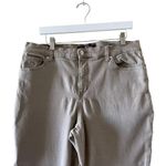 Gloria Vanderbilt  Taupe Amanda Wide Leg Mid Rise Curvy Womens Jeans Sz 16 Photo 1