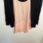 Ann Taylor Sweater Blouse Black Light Pink M Photo 7