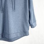 Avia Size Large Hoodie Sweatshirt Cropped Dolman Sleeve Lace Up Blue 1509 Photo 5
