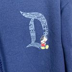 Hanes VTG Disneyland Blue Hoodie M Mickey Mouse D Logo Disney Apparel Kangaroo Pocket Photo 1