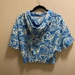 Ivory Ella  Andrea Tropical Hawaiian Cropped Hoodie Photo 1